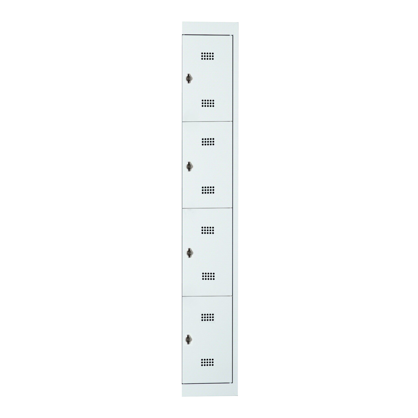 Wolf Fächerschrank-System Serie 30 Anbauelement Abteilbreite 300 mm 1 Abteil x 4 Fächer Lichtgrau RAL 7035