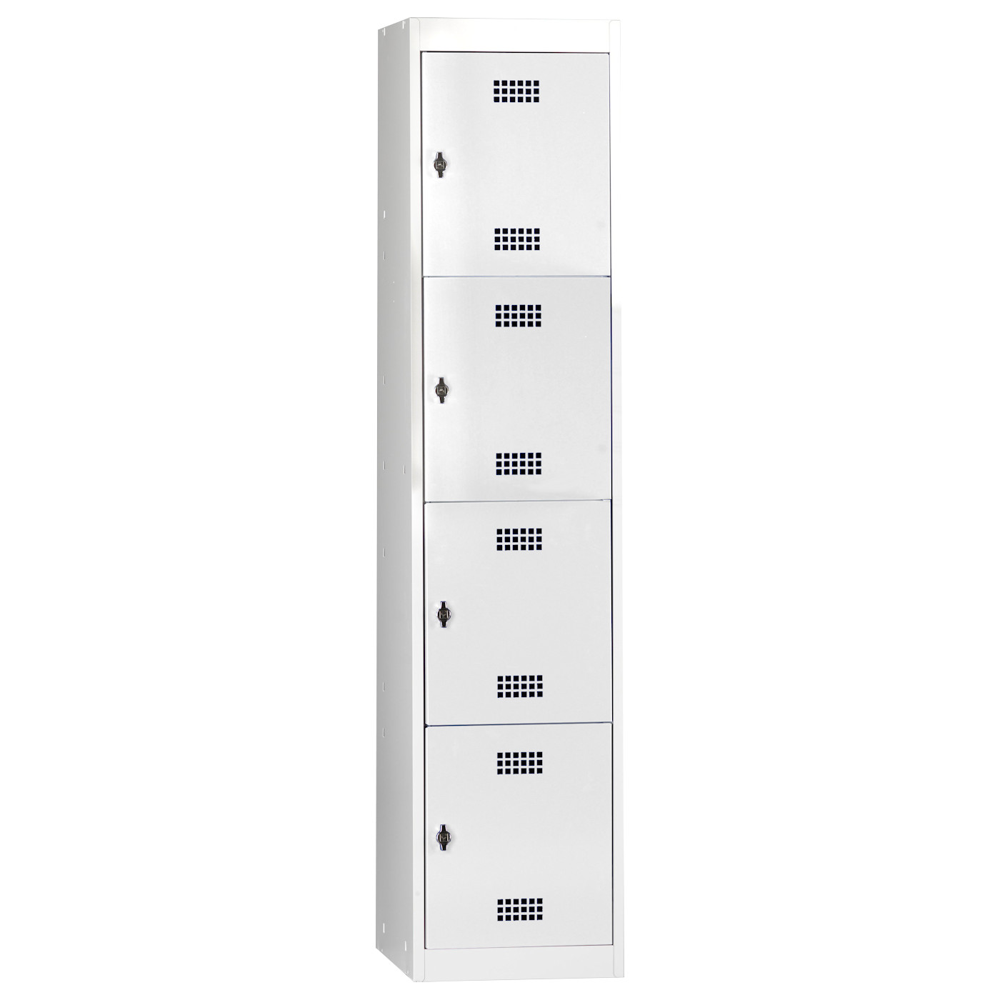 Wolf Fächerschrank-System Serie 30 Grundelement Abteilbreite 400 mm 1 Abteil x 4 Fächer Lichtgrau RAL 7035